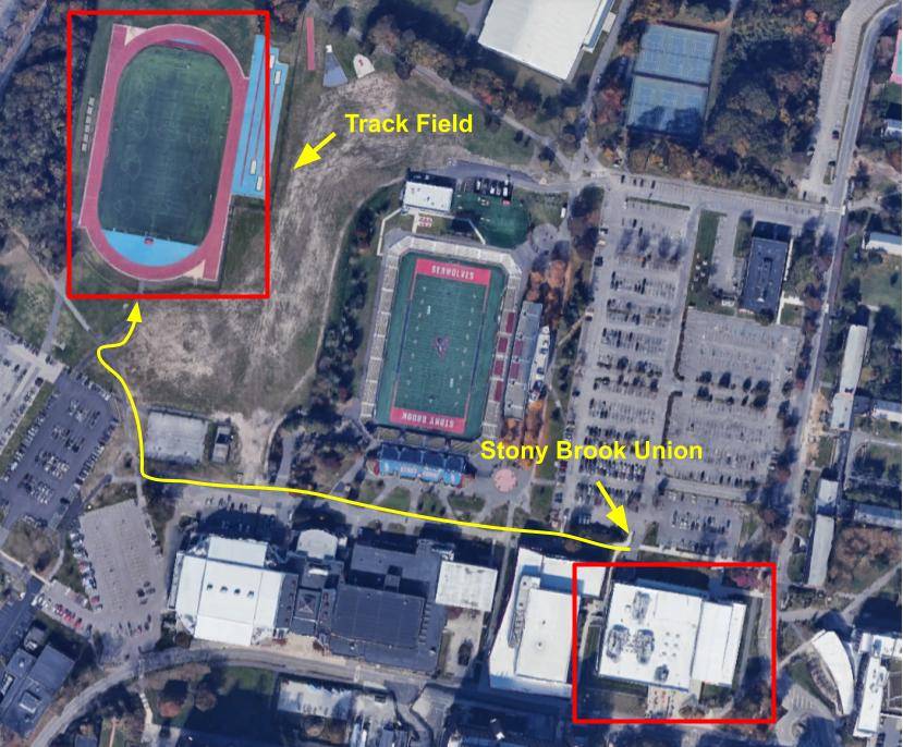 High school band day map