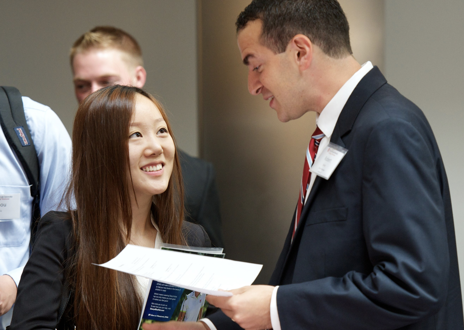 People at a career fair