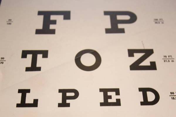 eyesight test