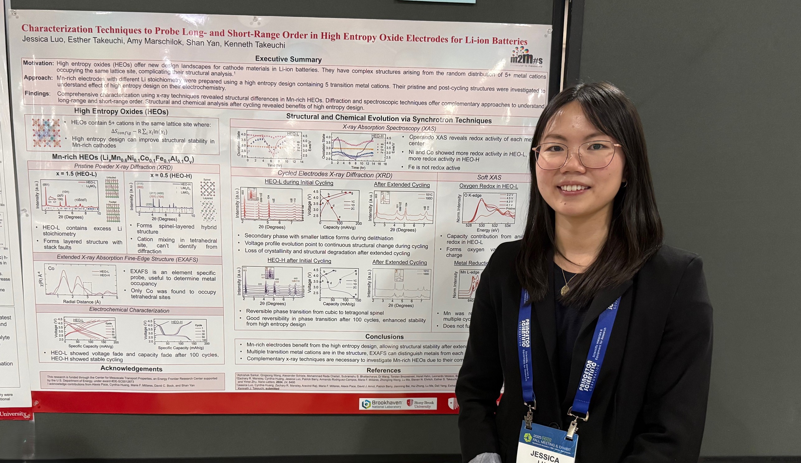 Jessica Luo with poster at MRS Fall 2025 Jessica Luo with poster at MRS Fall 2025 meeting