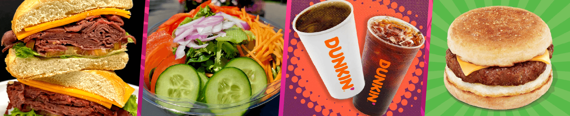 collage of food