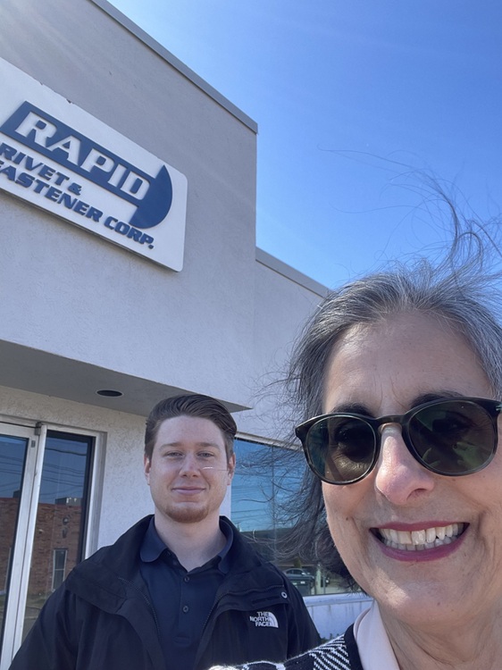 Amy and Tyler at Rapid Rivet