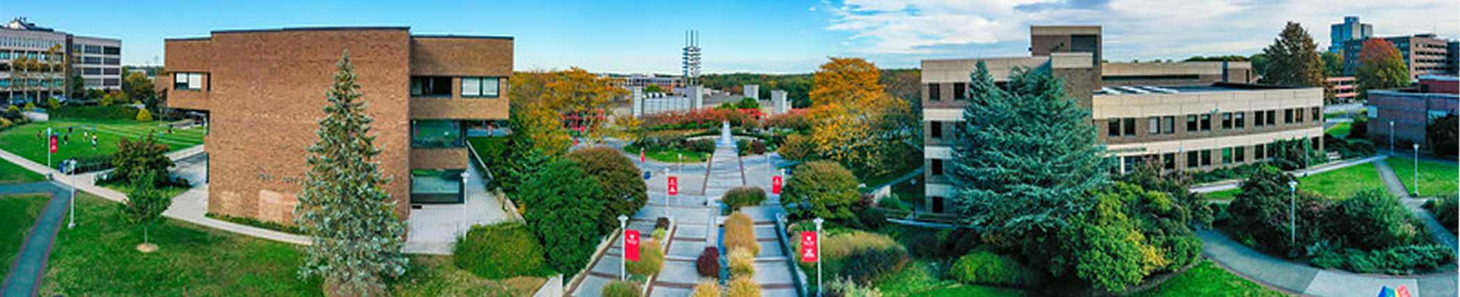 Panoramic photo of campus