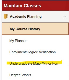 Major/Minor