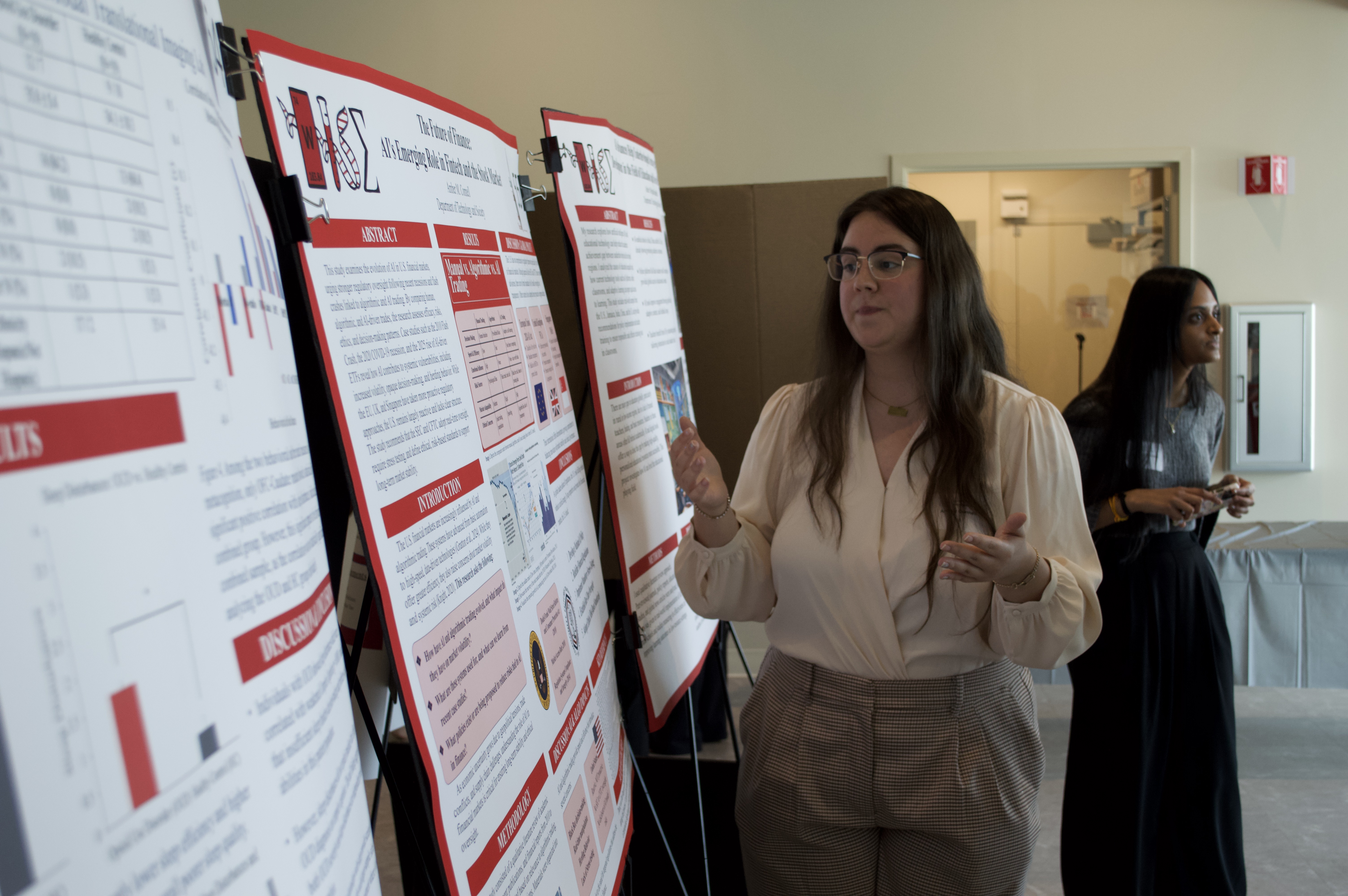 Student Presenting Research