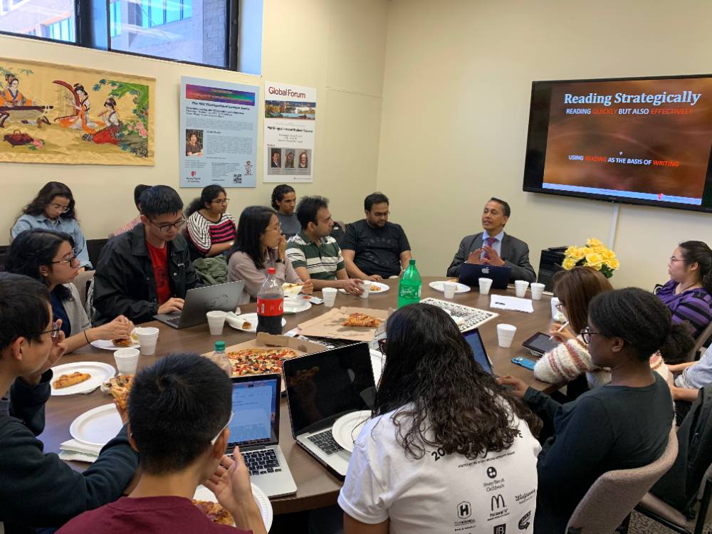 graduate student workshop w/shyam